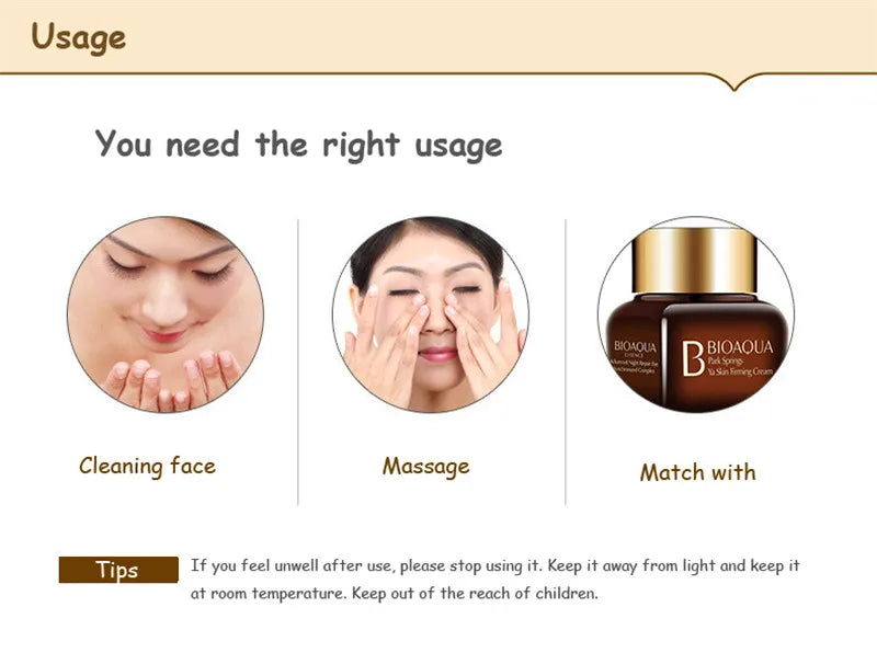 BIOAQUA Hyaluronic Acid Repair Face Essence Liquid Moisturizing Hydrating Anti Wrinkle Firming Collagen Facial Serum