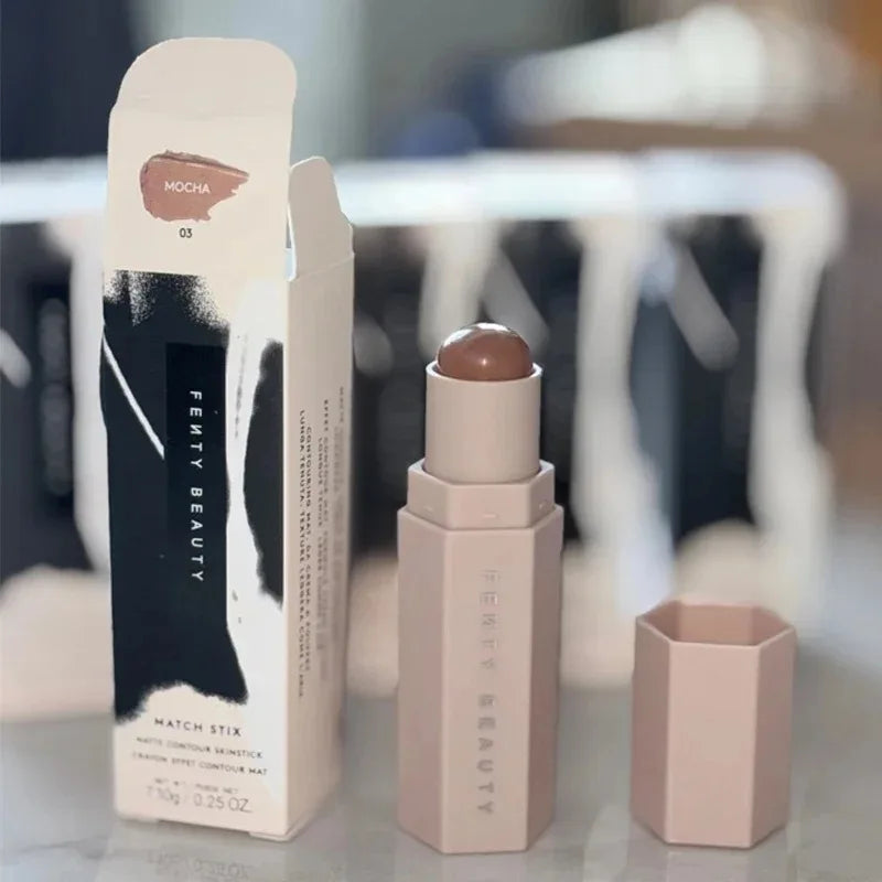 Fenty Beauty Multi-Color Contour Stick Concealer Facial Matte 3D Diamond Highlight Non Fading Water Gloss Lip Glaze Gloss Makeup