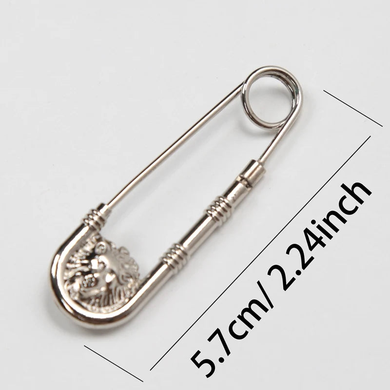 New Retro Style Brooch Pin Fashion Diy Safety Pins Women'S Waist Closing Artifact Men Suit Jacket Decoration Anime Jewelry