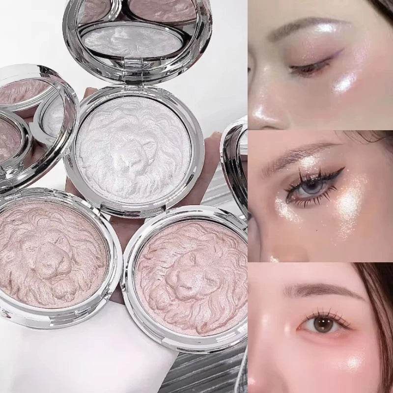 Lion Series High-Gloss Powder, Clear & Glittering, Fine Pearlescent Luster, High-End Texture, Long-Lasting High-Gloss Paste