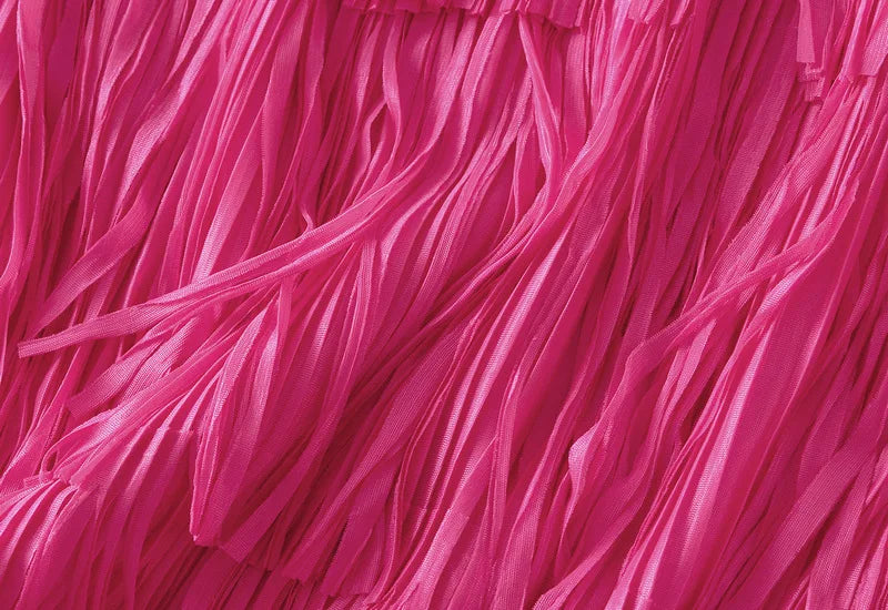 Luxury Multi Solid Colors Pleated Skirt for Women's Large Hem Folds A-line Skirts Female 2025 Loose Fashion Skirts Casual 0666