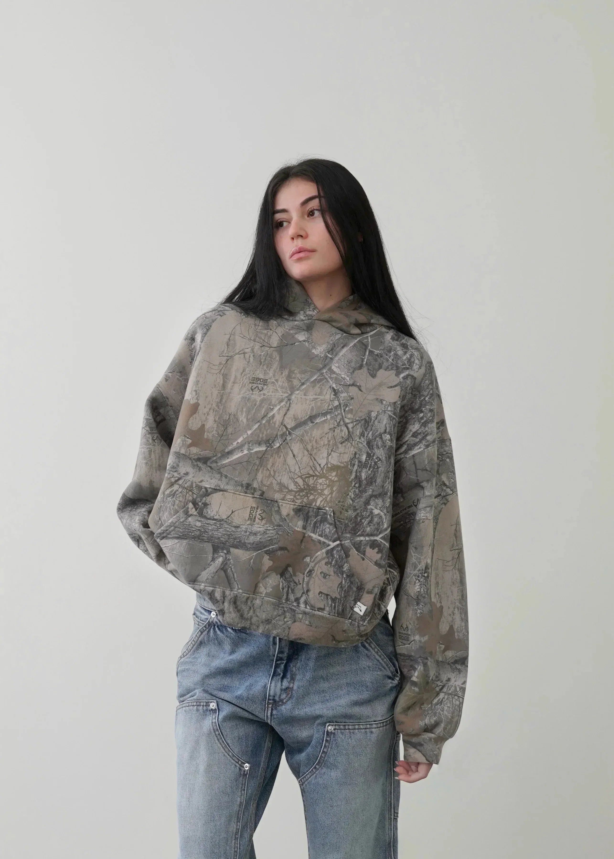New High Street Y2K Retro Hoodie Men Printed Camouflage Pattern Pullover Hip Hop Oversized Camo Hoodies Sweatshirts Streetwear