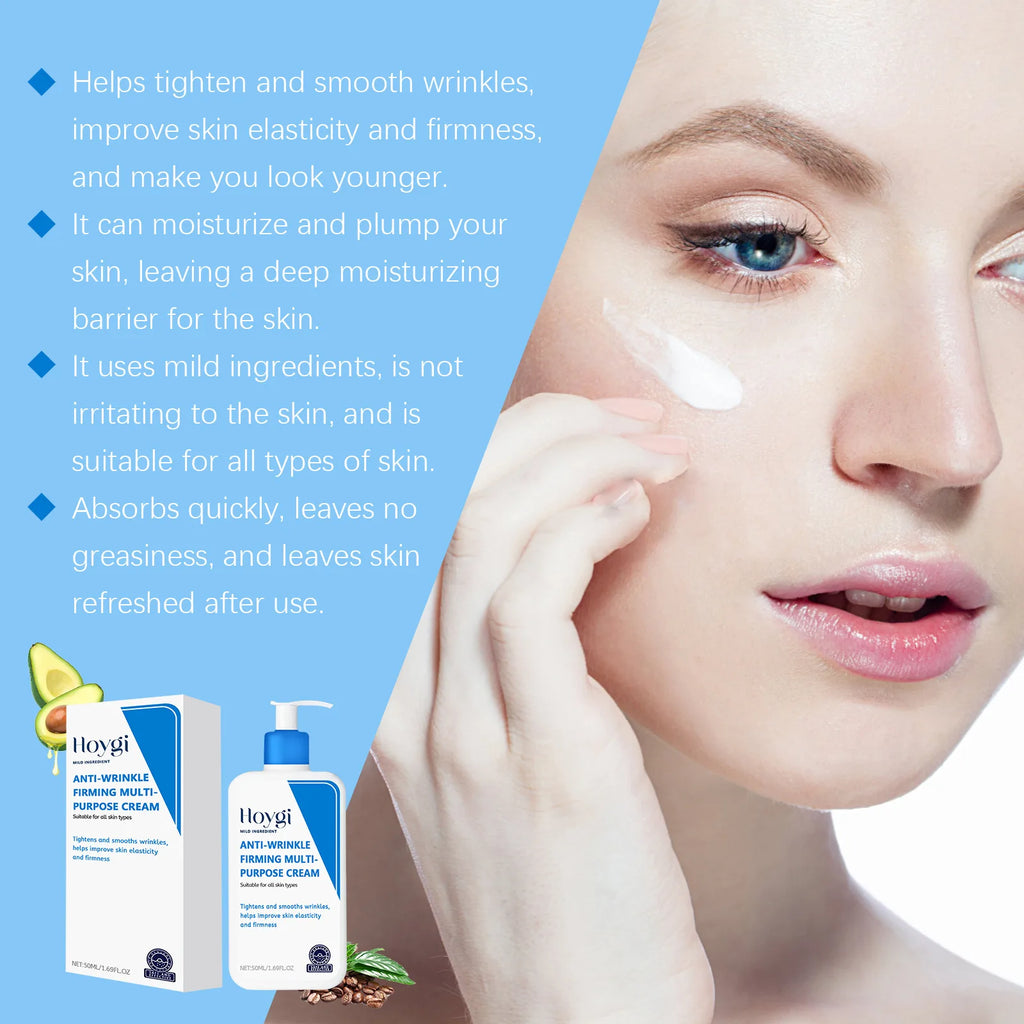Hyaluronic Acid Cream Shrink Pores Anti Wrinkle Nourishing Hydrating Improve Dryness Remove Fine Lines Moisturizing Facial Cream