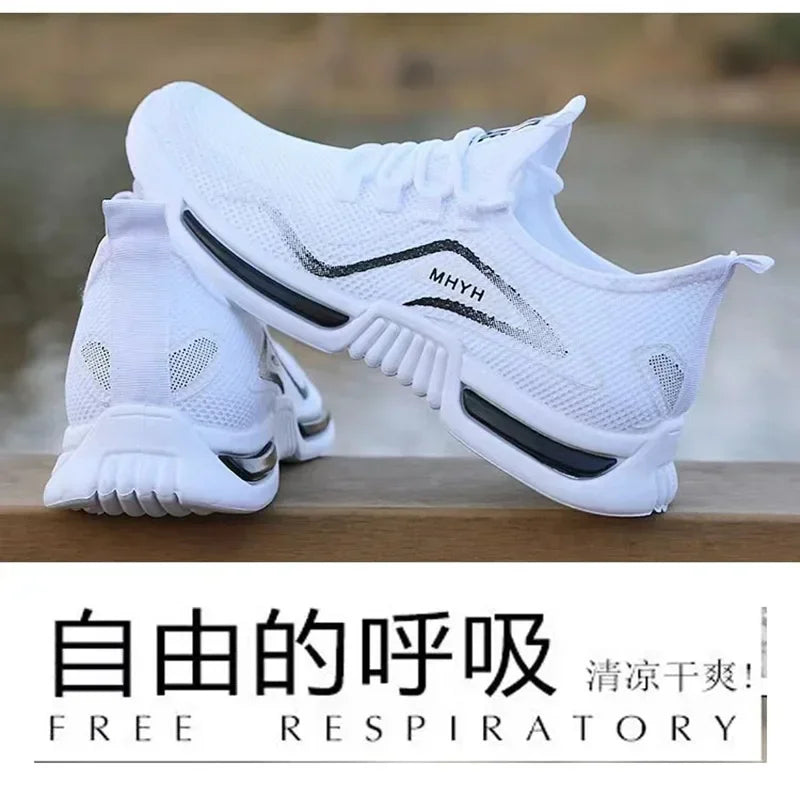 Men Shoes Slip On Fashion Sneakers Male Sport Running Shoes Breathable Gym Training Walking Tennis Shoes Non Slip Workout Flats