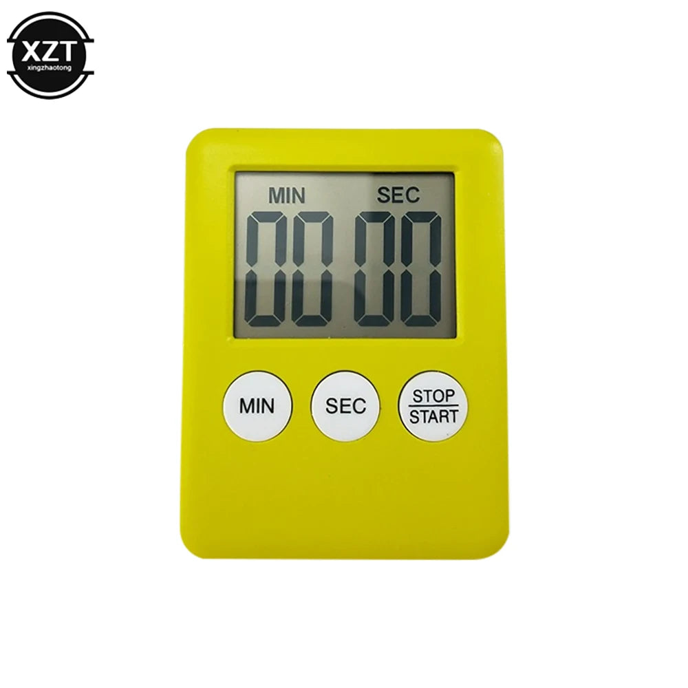 Temporizador magnético de cocina digital, para cocinar y hornear, con pantalla LCD, cuenta regresiva y ascendente, alarma sonora, reloj con imán, accesorios de cocina