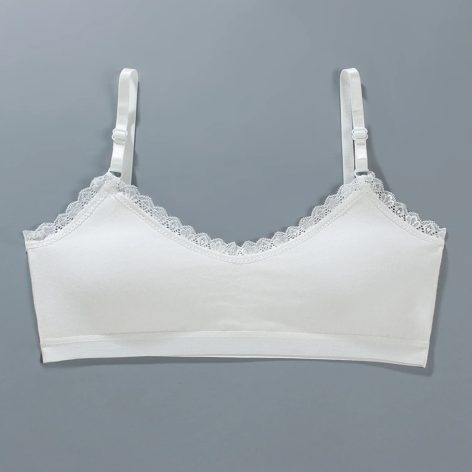 1/3PCS Girls Lace Bras Children Breathable Underwear Kids Tube Tops Soft Cotton-padded Teens Youth Girls Washable Bras Camisoles