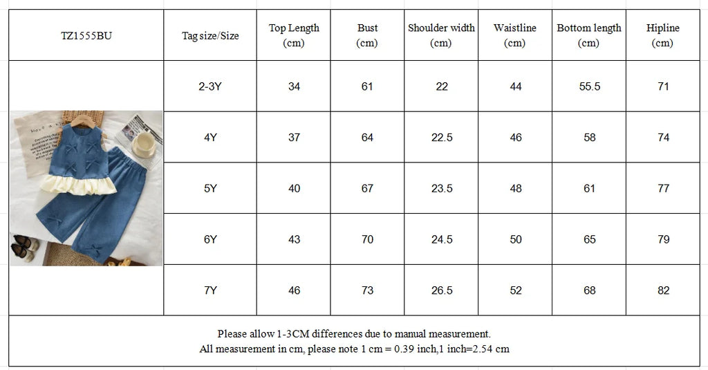 Blue Summer New Casual Girls' Clothes Round Neck Sleeveless Bow Lace Vest Princess Dress for Girls Aged 3-7 Korean Version