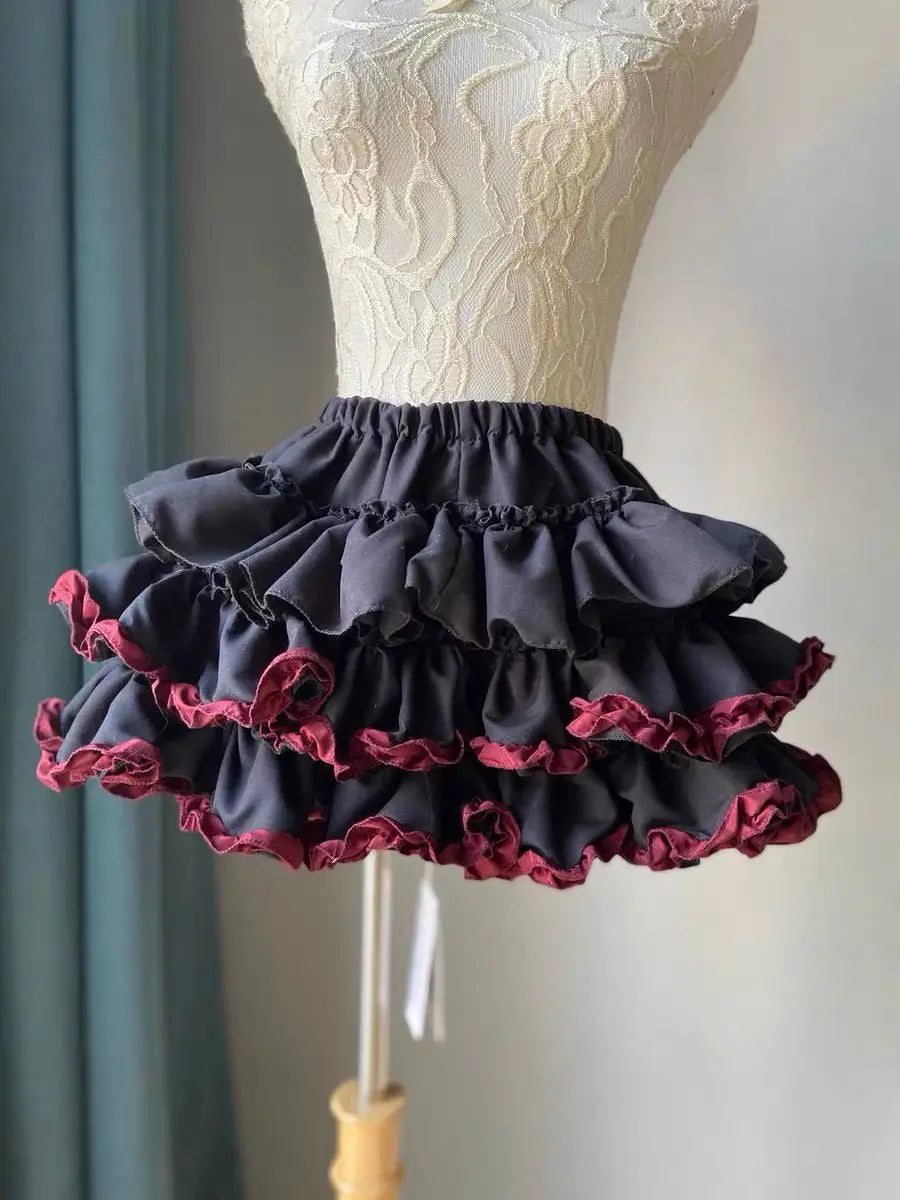 Japanese Kawaii Mini Pleated Skirts Shorts Womens JK Jupe Sweet Lolita Pant Skirt 2026 Y2k Aesthetic Ruffled High Waist Faldas