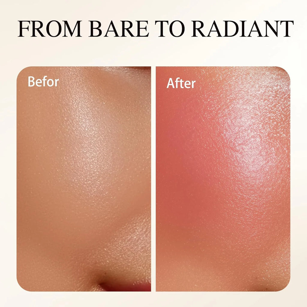 PHOFAY  Rare Beauty Powder Highlighter Blush Water Light Shimmer Waterproof Long Last Face Illuminator Brighten Light Liquid Highlighter