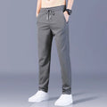Summer Casual Ice Silk Pants Men's Trendy Large Size Long Trousers Korean Style Thin Straight Loose Sports Pants Quick Dry