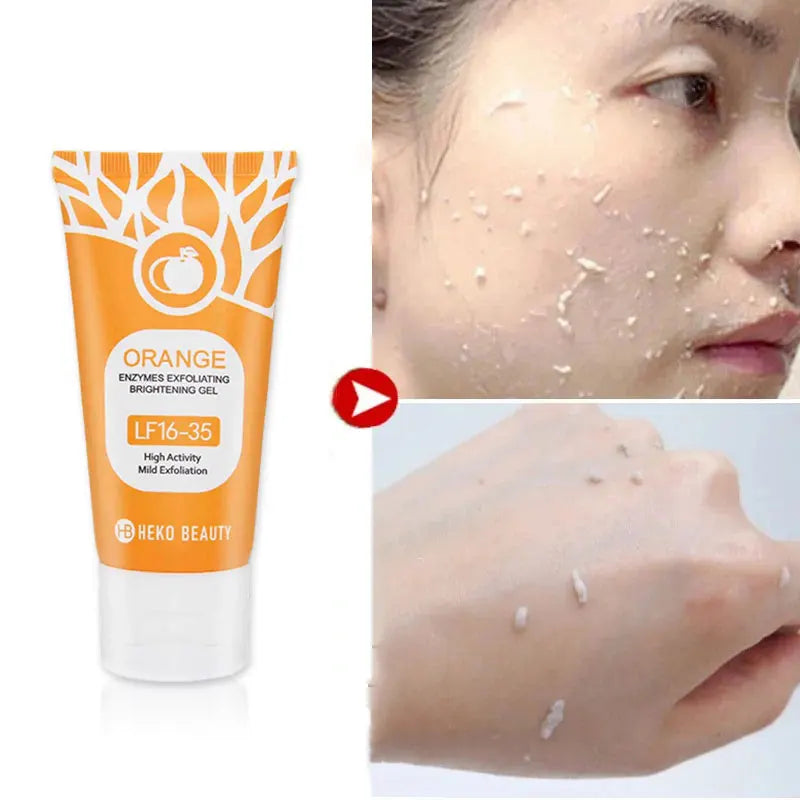 Orange Extract Exfoliating Peeling Gel Niacinamide Vitamin C Gentle Non-irritating Hydrate Nourish Dry Skin Daily Skincare