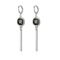 Women'S'S Gray Glass Jewelry Long Tassel Layered Bracelet Drop Earrings Fashion Accessories Trendy Daily Wear
