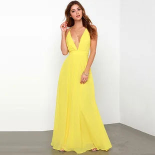 Bohemian Backless Beach Long Dress Cotton Women's Clothing Wish Hot Sell Street Style Hip Hop Trendy Globalization Dress