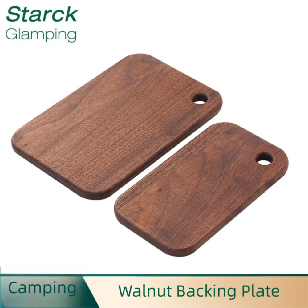 Wooden Outdoor Cutting Boards Double-sided Portable Fruit Cutting Board Walnut Camping Kitchenware For 800/1000ml Lunch Box