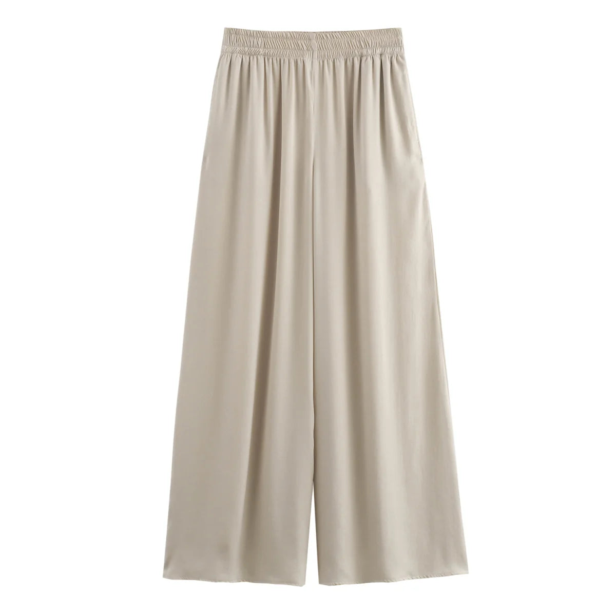 KONDALA Women's Wide Leg Pants - Casual Elastic Waist Trousers Pink