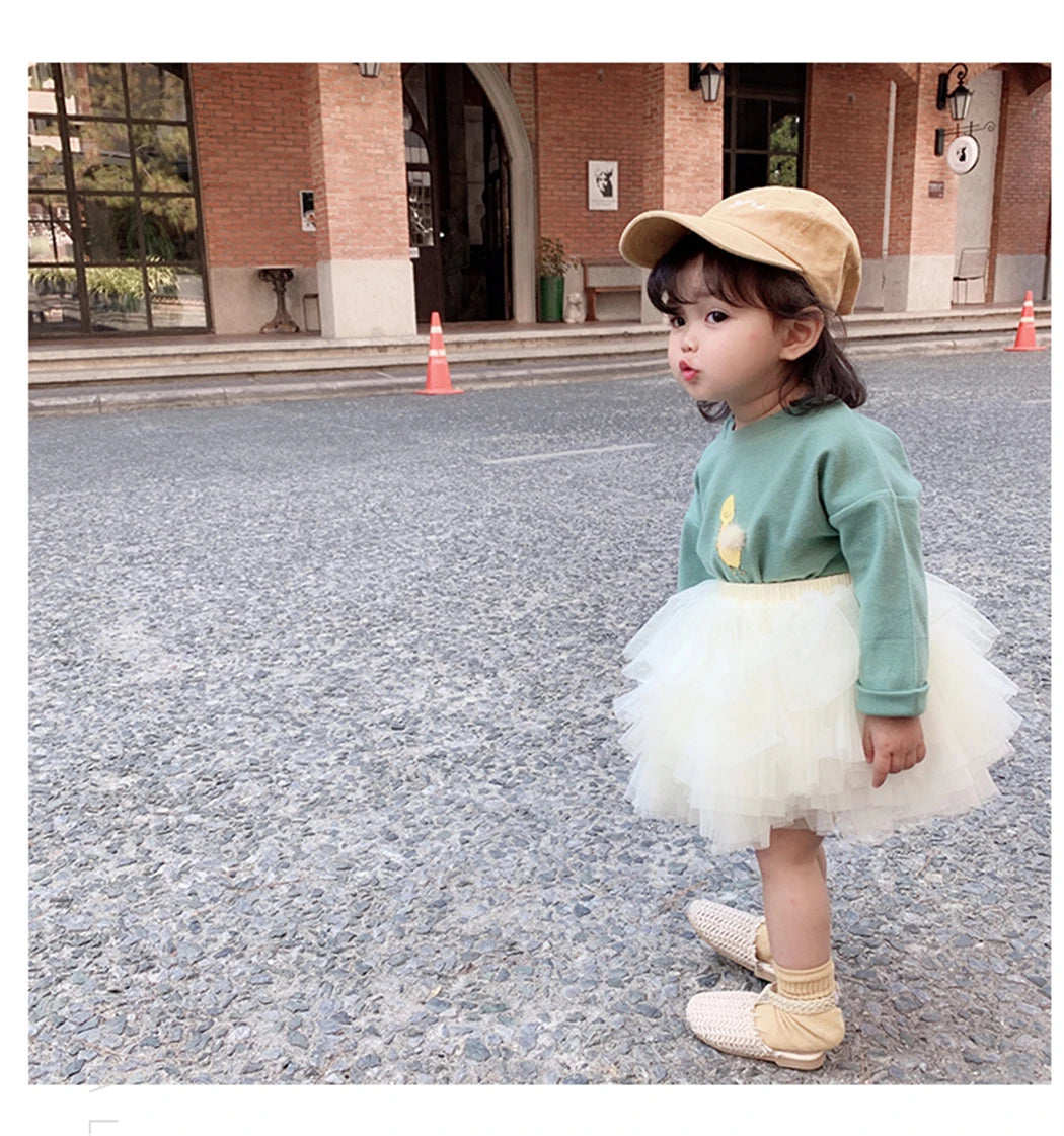 Little Girls Tutu Skirts Black Fluffy Toddler Tulle Princess Ball Gown Pettiskirt Ballet Dance Kids Party/birthday Skirt 1-7T