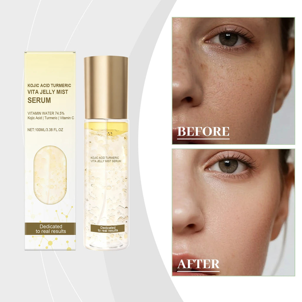 Jelly Mist Serum Brightening Firming Hydrating Face Spray Smoothing Facial Hyaluronic Acid Collagen Moisturizing Skincare Set