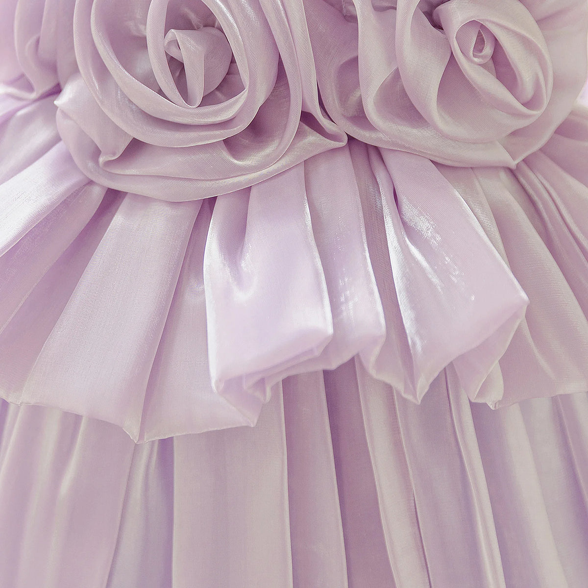 HETISO Summer Flower Party Girls Dresses Purple Kids Birthday Pageant Princess Gown Child Wedding Bridesmaid Prom Costume