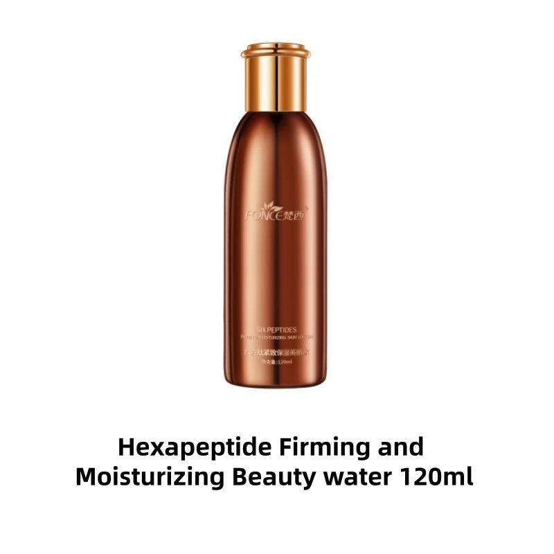 Fonce Hexapeptide Firming Anti Aging Set For Women Includes Cleanser Serum Toner And Anti Wrinkle Cream