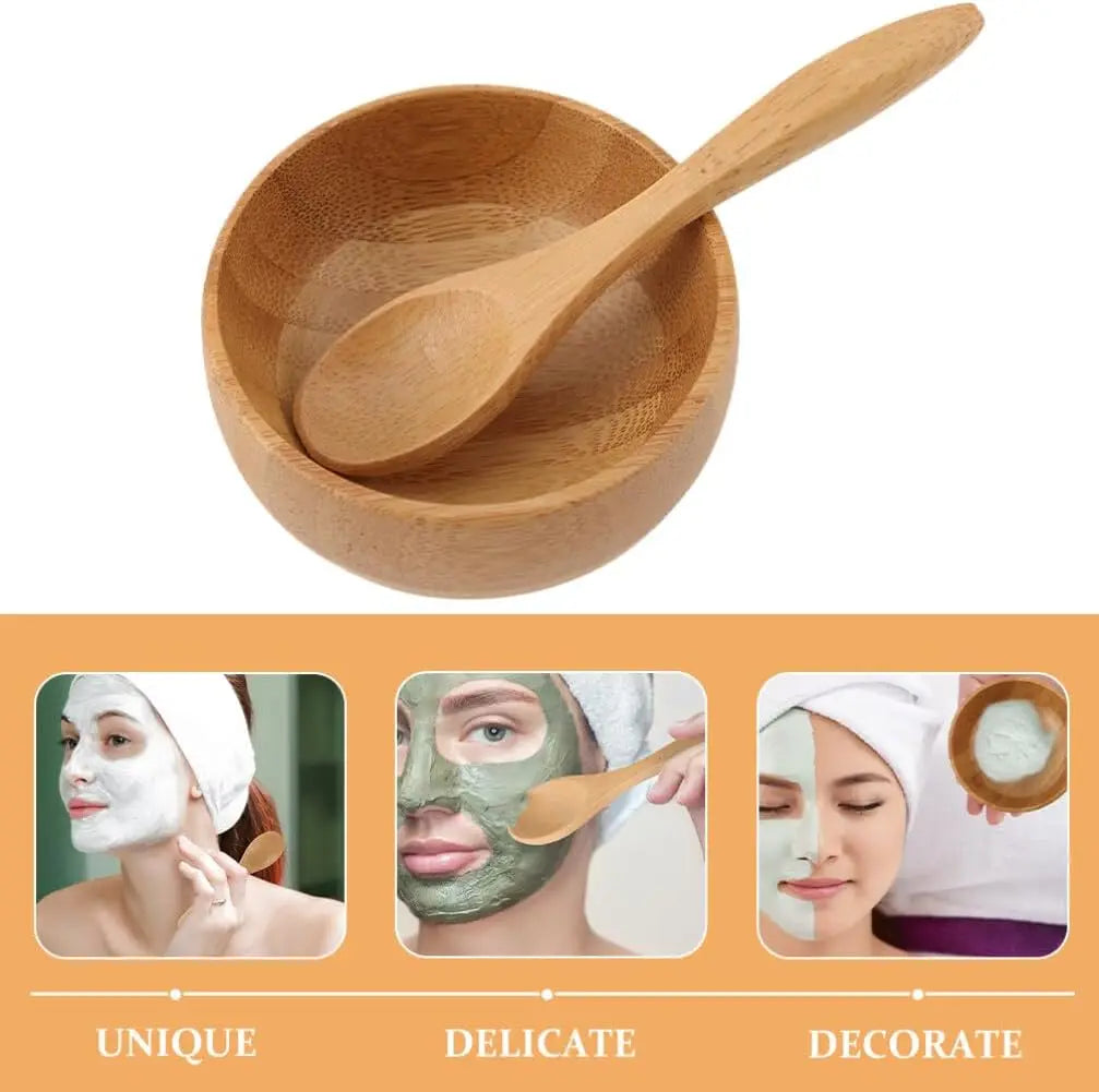 2pcs Mini Mask Mixing Bowl Set, DIY Mask Mixing Spoon Skin Care Tool, Mixing Spatula Tool to Use with Mask Bowl