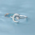 Panjbj 925 Sterling Silver Lines Ring For Women'S Jewelry Finger Adjustable Open Vintage For Birthday Dropship