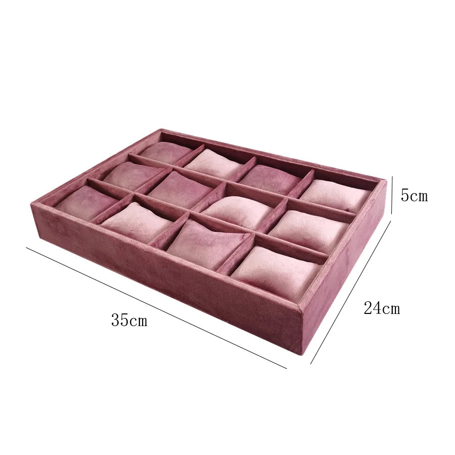 New Velvet Jewelry Tray | Ring Earring Necklace Organizer Case