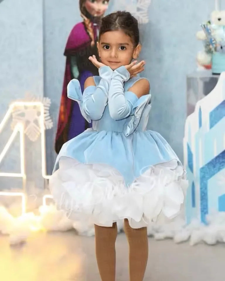 Luxe Velvet Girls Birthday Dress