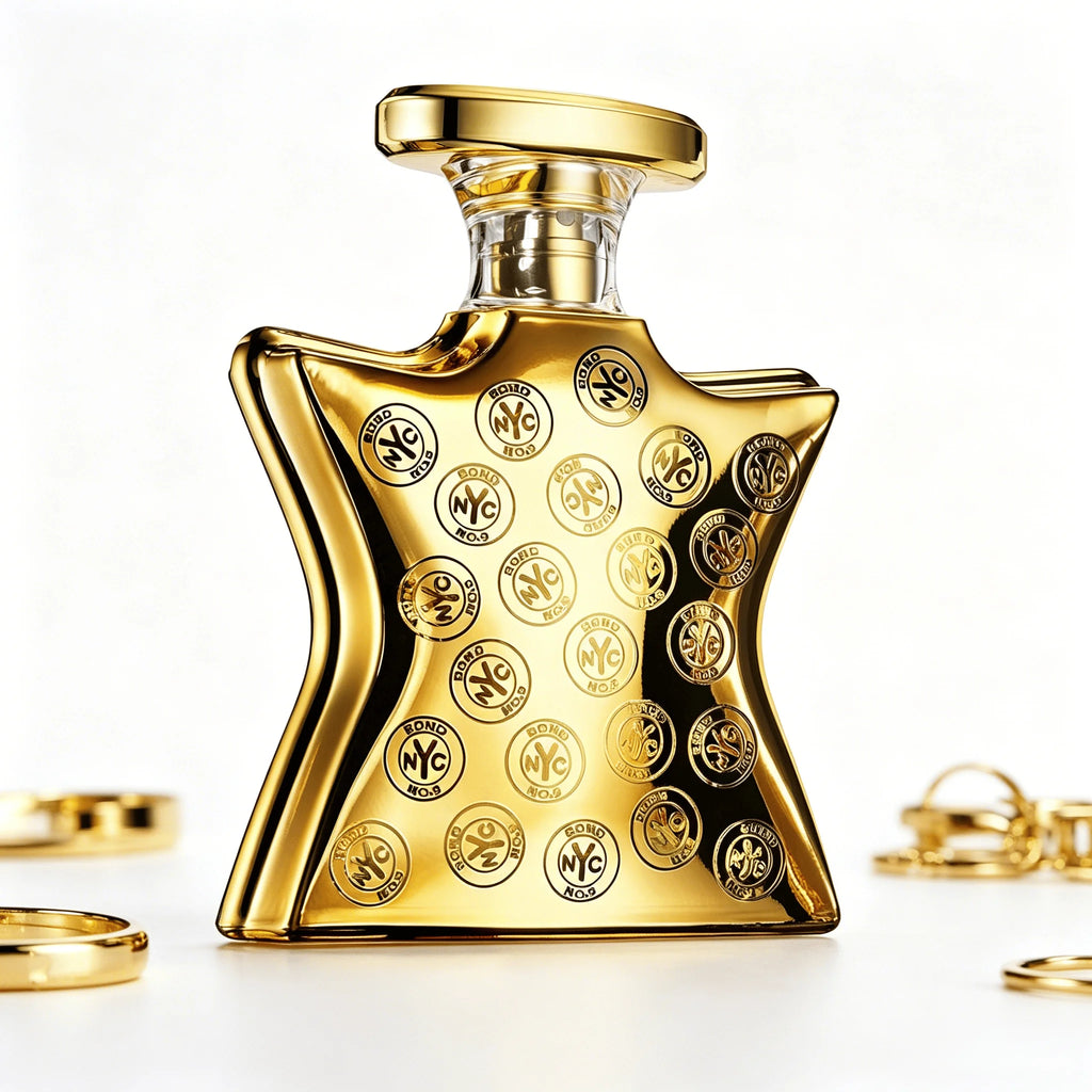 Bond No.9 NYC Greenwich Village EDP Perfume For Unisex Crisp Fresh Herbal Green Leaf Floral Earthy Woody Aroma Long Lasting Matte Turquoise Star Shaped Bottle With Gold Circular Badge Daily Outdoor Summer Travel Present
