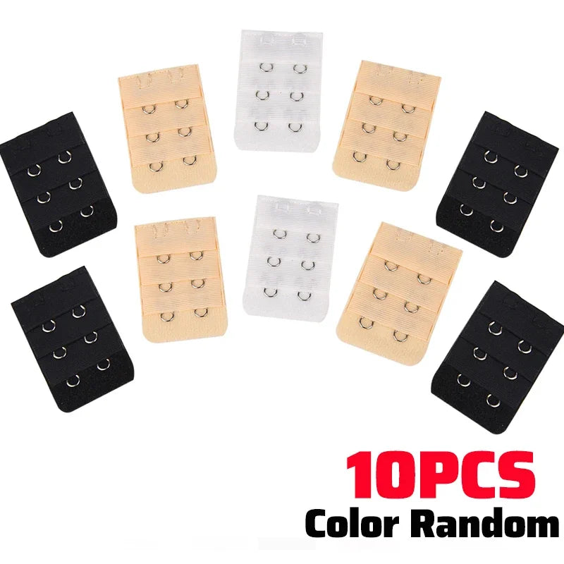 1/10Pcs Bra Extender For Women'S'S Elastic Bra Extension Strap Hook Clip Expander Adjustable Belt Buckle Intimates Accessories