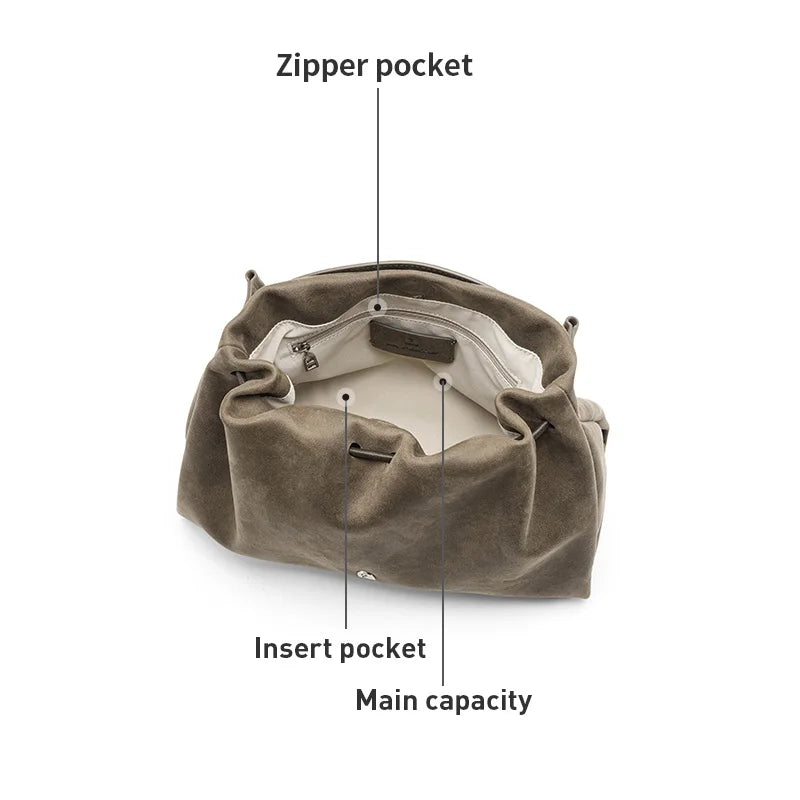 LA FESTIN Original Brand Women's Bag 2025 New Fashion Leather Shoulder Bag Lady Handbag Large Capacity Bag Crossbody Bag