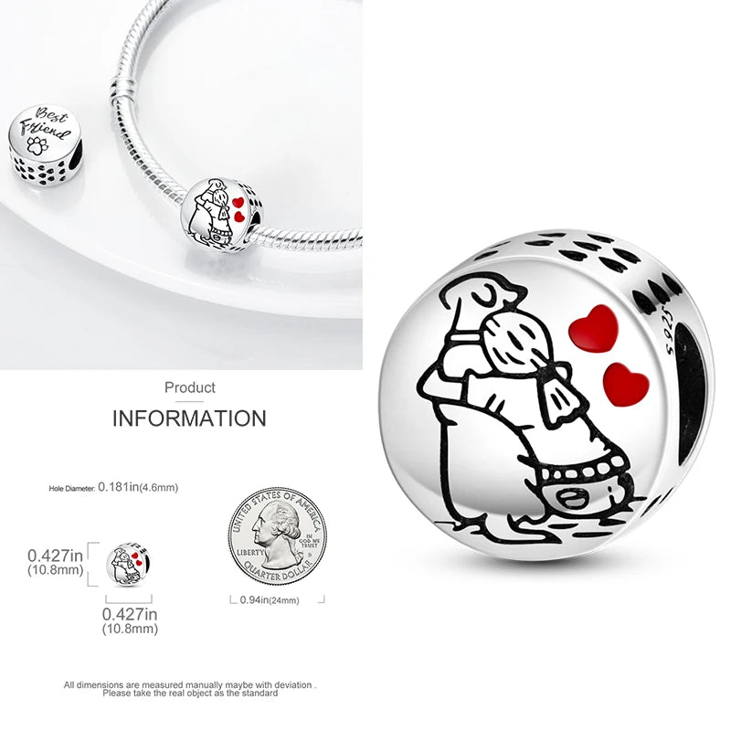 925 Sterling Silver Heart Infinity Charm Bead For Pandora Style Bracelets Gift For Her