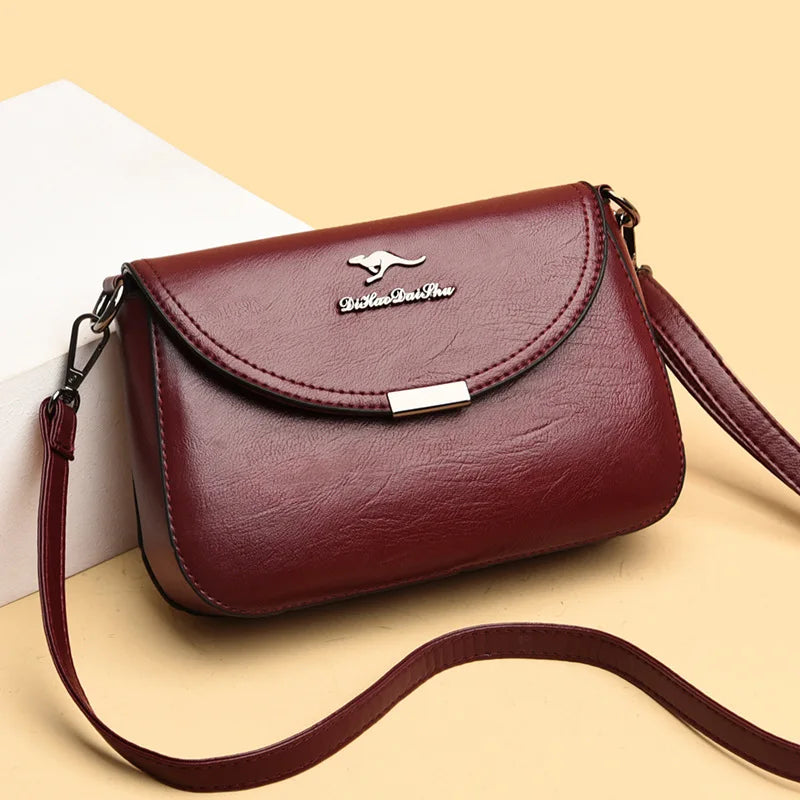 Soft Leather Crossbody Bag Large Capacity Fashionable Women's Shoulder Bag for Middle-Aged Mothers Hot Sale Of The Season New...