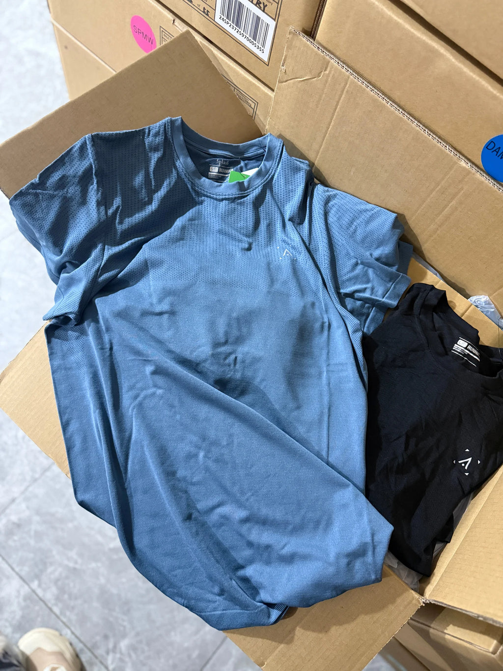 Outdoor Sports Men's T-Shirt Quick Dry Anti-Sweat Reflective Laser Perforated Short Sleeve Ultra Light Breathable Comfortable