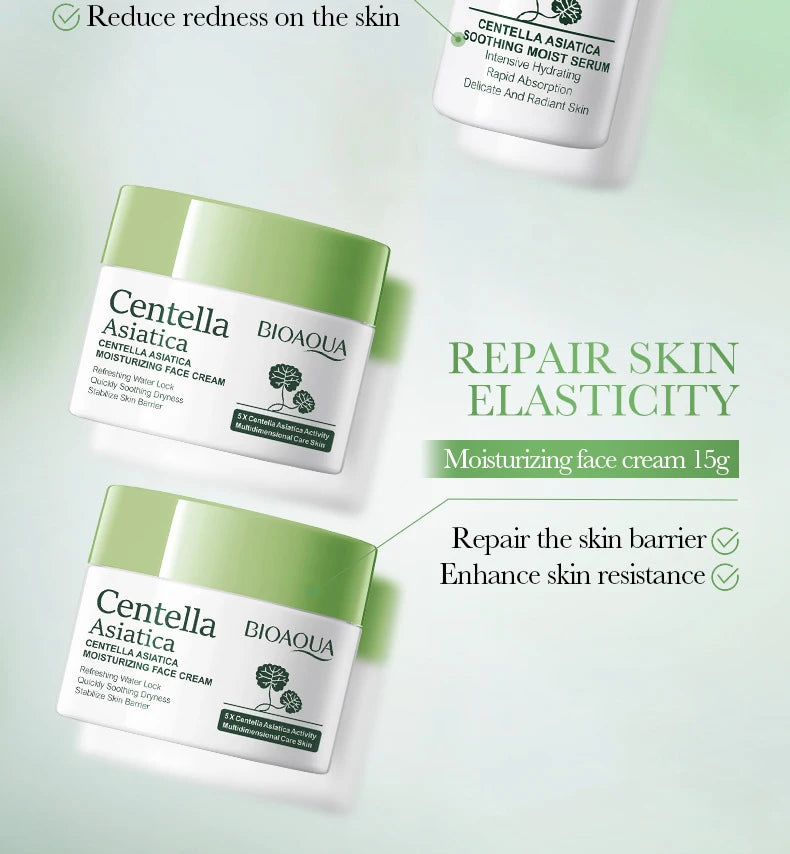 BIOAQUA Centella Asiatica 5-Piece Moisturizing Skin Care Set