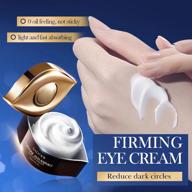 SADOER Caffeine Eye Cream for Dark Circles and Puffiness