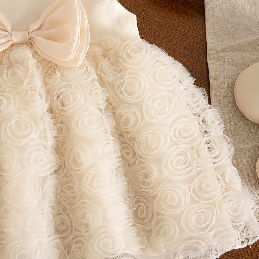Baby Girls' Dress Summer Cute Flower Bowknot Baby Dress Sweet Princess Girls Dress Baby Girl Clothing ﻿