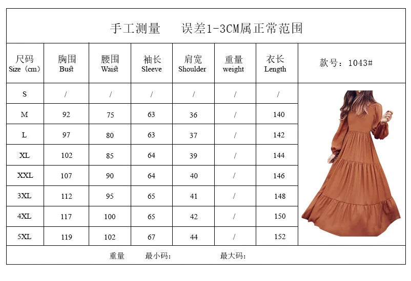 Boho Fashion Women's Dress 2024 Summer Casual Fashion Long Light Dress Crew Neck Loose Sleeves Art Long Vintage Dress