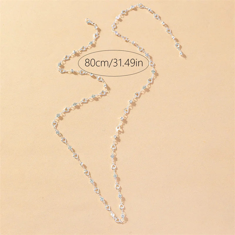 2024 New Luxury Colourful Crystal Zircon Necklace For Women'S Shiny Rhinestone Long Tassel Choker Bohemian Statement Jewelry Gifts