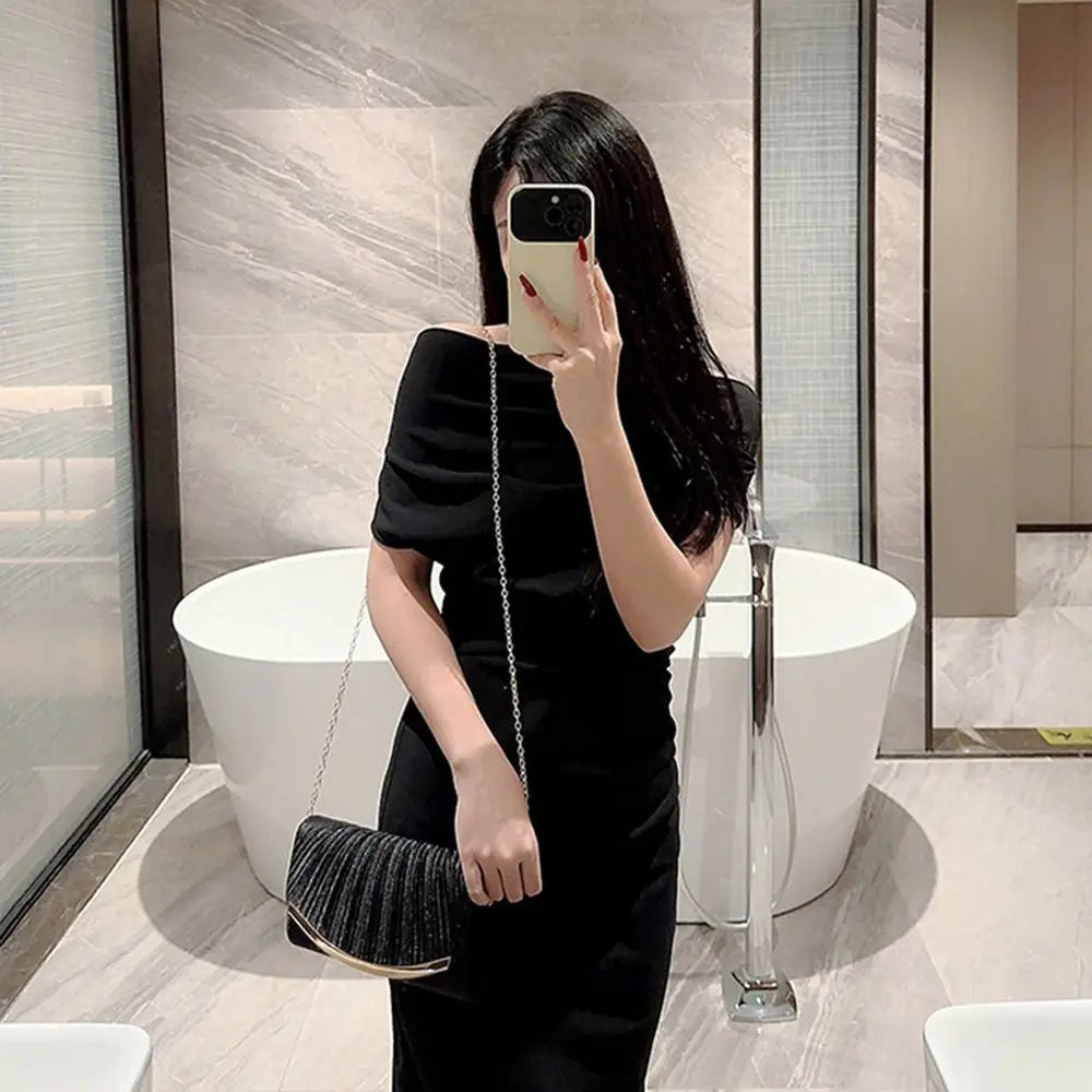 Elegant Glitter Evening Bags Chain Sequins Clutches Shoulder Bag Women Ladies