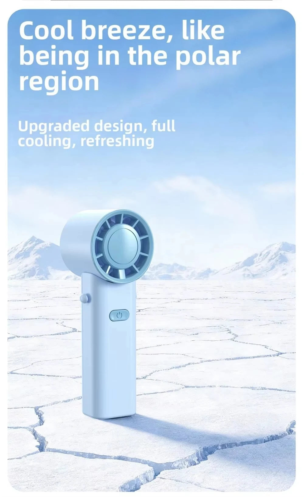 Mini Portable Neck Fan Foldable USB Rechargeable Handheld Fan Hands-Free Cooling for Travel Outdoor Summer