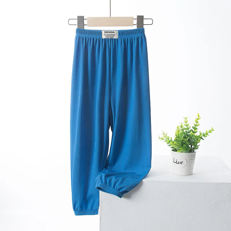 Children's Mosquito Repellent Pants Ice Silk Loose Wide Leg Casual