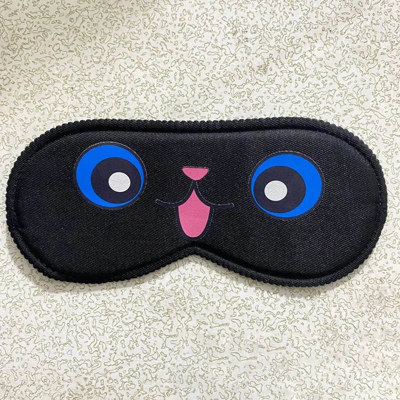 Cartoon Pattern Sleeping Eye Mask - Comfortable Light Blocking Blindfold