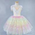 Kids Ballet Tutu Dress for Girls Performance Leotard Stage Costume Dance Wear Party Outfit Princess Fashion Children Clothing