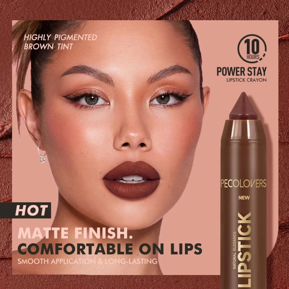 Fine Tip Lip Sexy Brown Red Lipstick Liner Pen Soft Mist Matte Lip Crayon Pencil Lip Contouring Lipliner Outline Tint Cosmetic