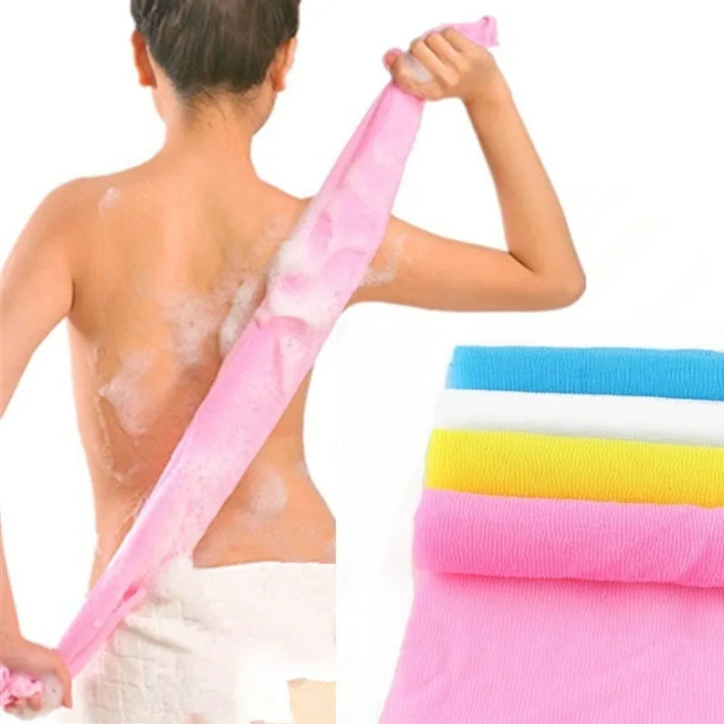 1Pc Japanese Body Wash Towel Beauty Skin Exfoliating Cloth Washcloth Nylon Bath Towel Skin Polishing Towel Body Back Scrubber