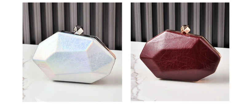 Women's Summer Bag 2026 Gold Irregular Small Hand Bag High Quality Premium Luxury Brand Handbags Evening Wedding Cross Clutch