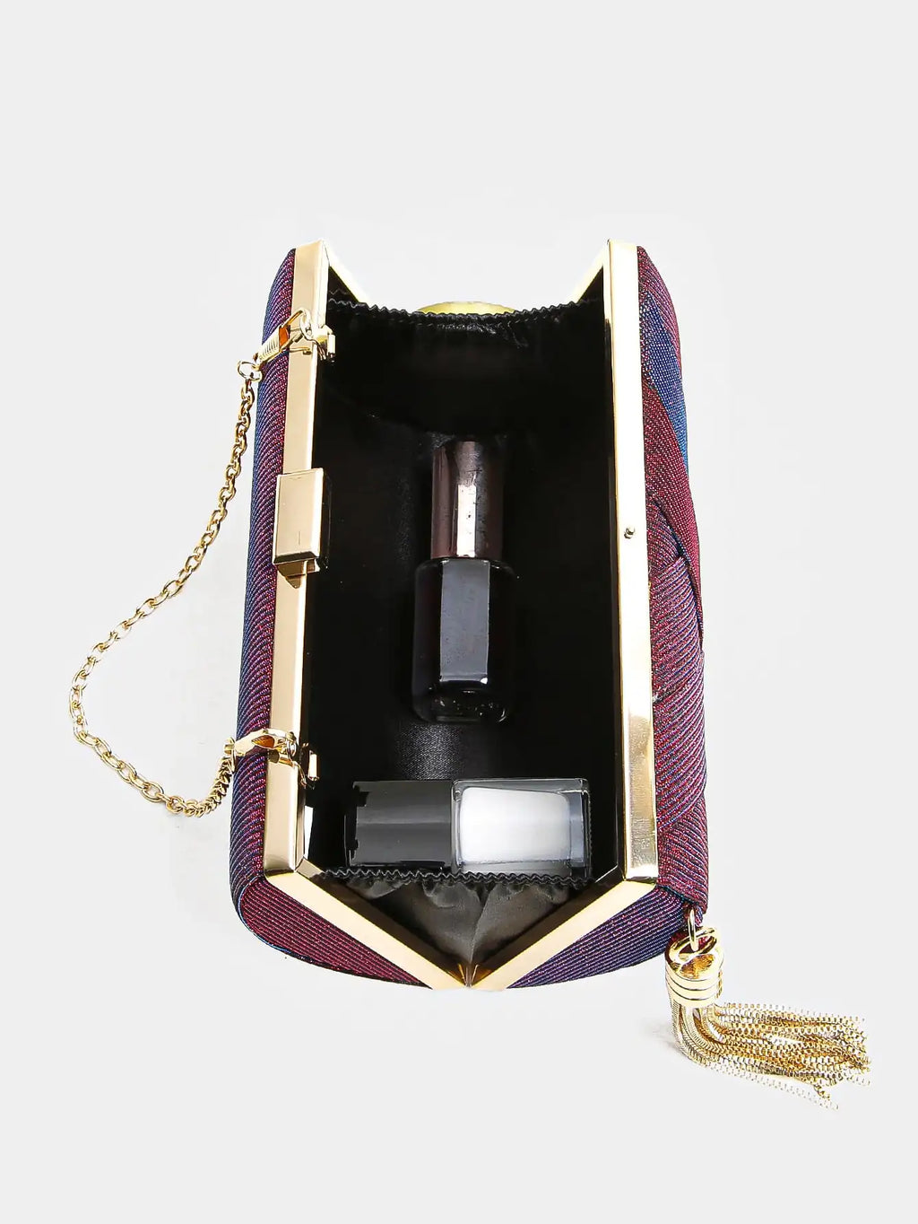 Women Clutch Bag Evening bag Fringed Evening Handbag,Lady Party Wedding Clutch Purse Chain Shoulder Cross Body Bag