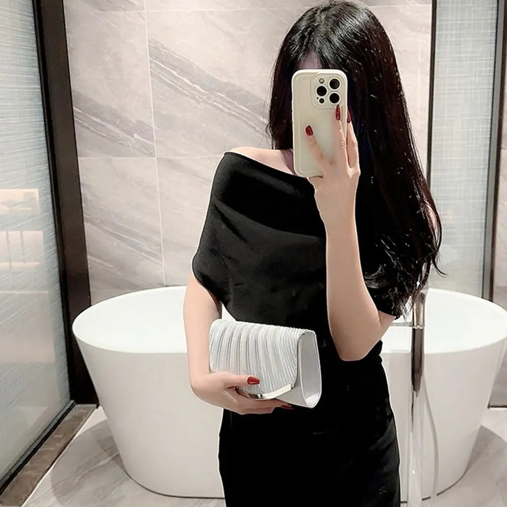 Elegant Glitter Evening Bags Chain Sequins Clutches Shoulder Bag Women Ladies