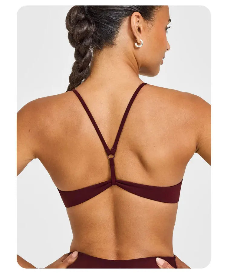 Sexy Fitness Yoga Bras Race Back Sports Bras Nylon Top Women Bra Breathable Underwear for Women Gym Yoga Bras Solid Color