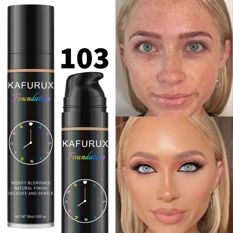 Liquid Foundation Concealer 8 Color Waterproof Sweatproof Korean Face Base For All Skin Types